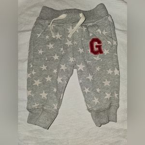 Baby Gap baby girl sweat pants with stars 6-12mos